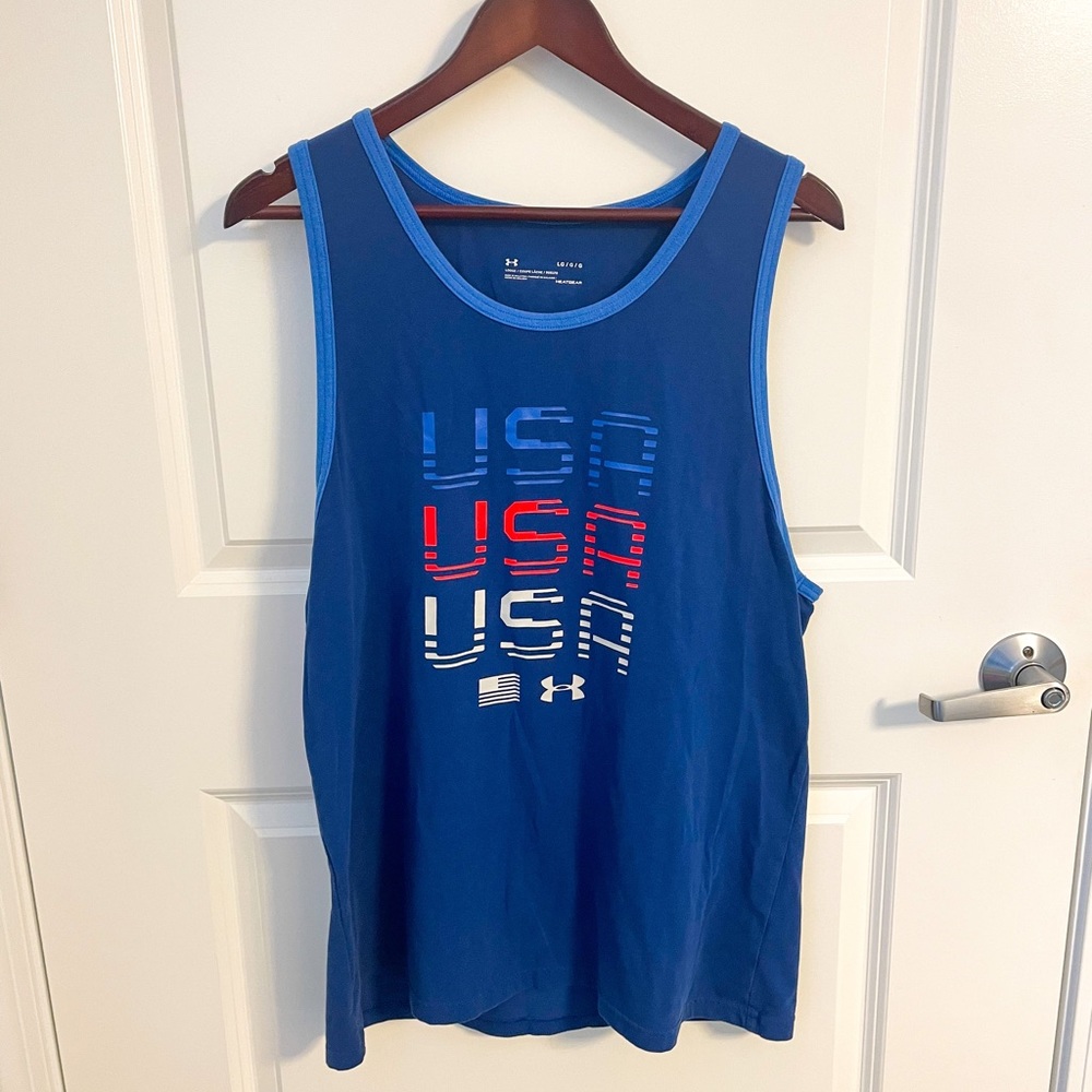 Men’s Under Armour Heatgear USA graphic tank